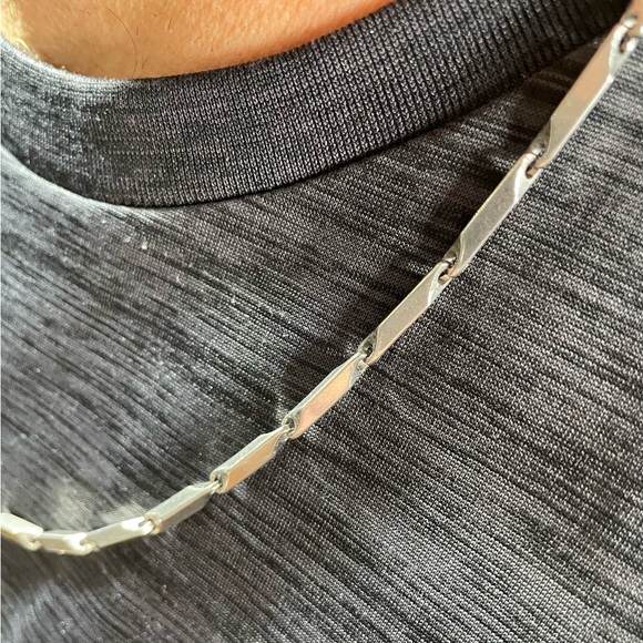 Unisex Bar Link 24 inch Chain - Picture 9 of 10